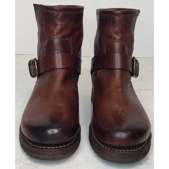 Frye Women's Size 7M Veronica Bootie Leather Redwood Biker Moto Motorcycle ~VGUC - Picture 6 of 16